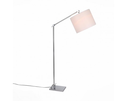SL460.105.01 Торшер ST-Luce Хром/Белый E27 1*60W (из 2-х коробок)