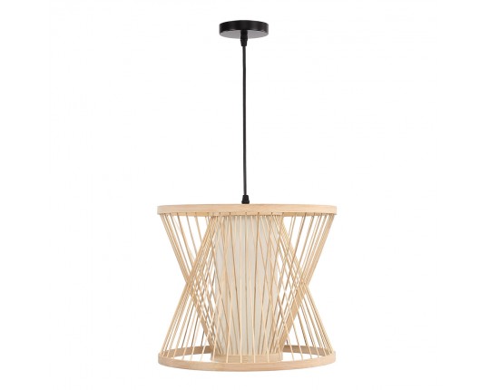 SL6241.503.01 Светильник подвесной ST-Luce Древесный/Белый E27 1*40W