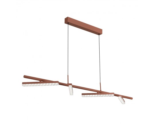 SL1018.603.04 Светильник подвесной ST-Luce терракотовый/прозрачный LED 1*32W 4000K