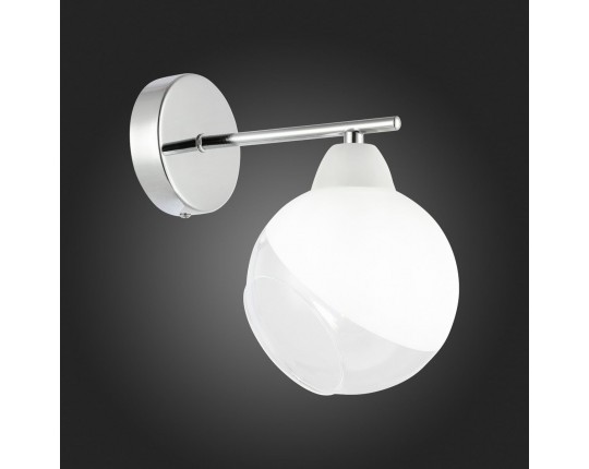 SLE102701-01 Светильник настенный Хром/Прозрачный, Матовый никель E14 1*40W