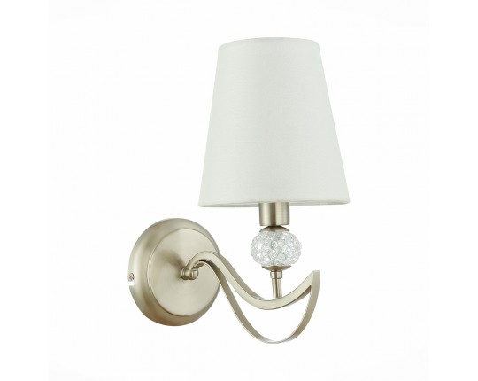 SLE111201-01 Светильник настенный Никель, прозрачный/Белый E14 1*40W