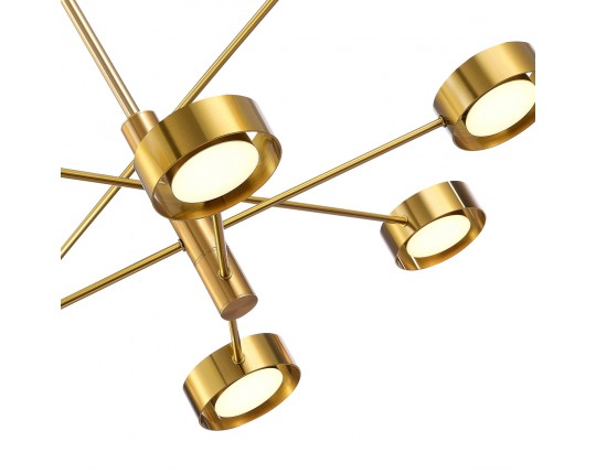 SL6504.302.08 Светильник потолочный ST-Luce Латунь/Латунь LED 8*5W 3000K