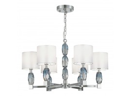 SL1759.103.06 Люстра подвесная ST-Luce Хром, Голубой/Белый E14 6*40W