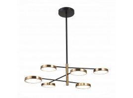 SL1605.413.06 Светильник потолочный  ST-Luce Черный/Латунь, Белый LED 6*7,5W 3000K