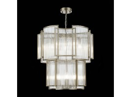 SL1234.103.08 Люстра подвесная ST-Luce Никель/Прозрачный, Никель E14 8*60W
