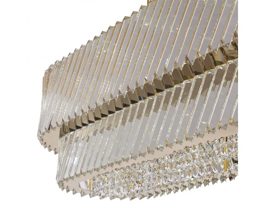 SL6138.303.14 Светильник подвесной ST-Luce латунь/прозрачный E14 14*40W