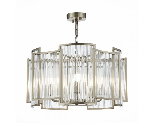 SL1234.103.05 Люстра подвесная ST-Luce Никель/Прозрачный, Никель E14 5*60W