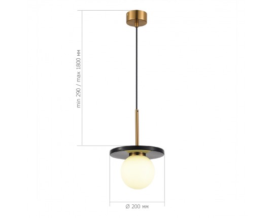 SL1191.343.01 Светильник подвесной ST-Luce Латунь/Латунь, Черный G9 LED 1*5W 4000K