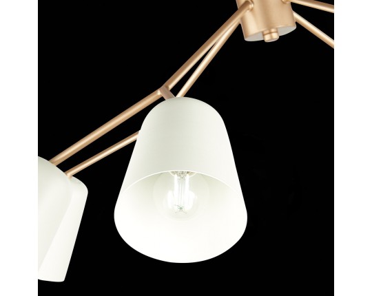 SLE155902-08 Светильник потолочный Золотистый/Белый E14 8*40W