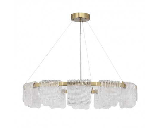 SL6021.203.66 Светильник подвесной ST-Luce золотистый/прозрачный LED 1*66W 3000K