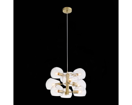 SL434.203.09 Люстра подвесная ST-Luce Латунь/Прозрачный E14 9*40W