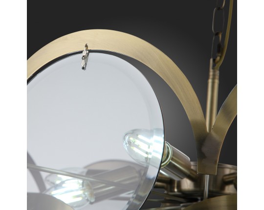 SL1161.373.09 Люстра подвесная ST-Luce Бронза/Дымчатый E14 9*60W