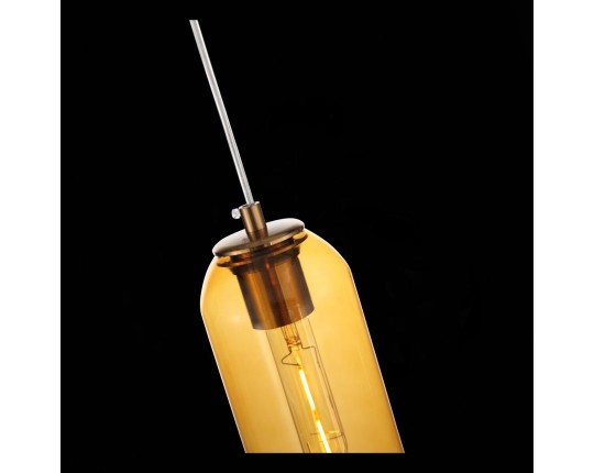 SL1145.393.01 Светильник подвесной ST-Luce Латунь/Янтарный E27 1*60W