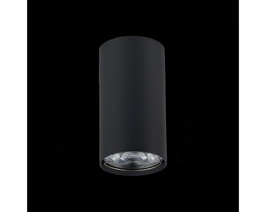 ST110.407.01 Светильник потолочный Черный GU10 1*50W  D54xH100 220V Без ламп