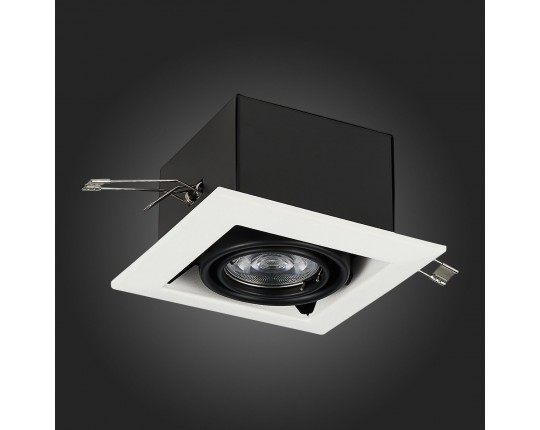 ST250.548.01 Св-к встр. Черный GU10 1*50W  L126xW126xH70 220V Без ламп