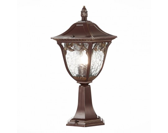 SL083.705.01 Светильник уличный наземный ST-Luce Кофейный/Кофейный, Прозрачный E27 1*60W