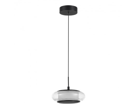 SL6239.403.01 Светильник подвесной ST-Luce черный/прозрачный LED 1*7W 3000K