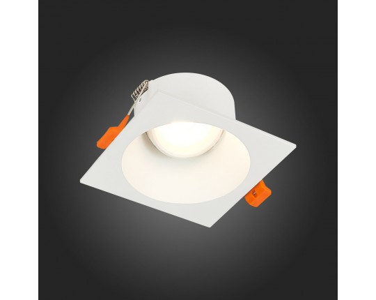 ST207.518.01 Св-к встр. Белый GU10 1*50W  L103xW103xH52 220V Без ламп