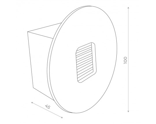SL9501.401.01 Светильник уличный настенный ST-Luce Черный LED 1*1W 4000K