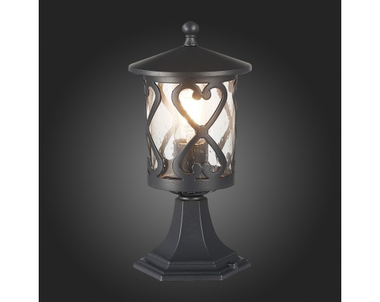 SL085.405.01 Светильник уличный наземный ST-Luce Черный/Черный, Прозрачный E27 1*60W