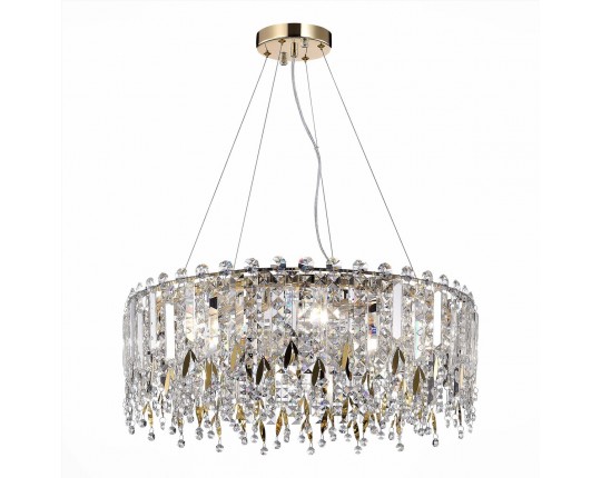 SL1655.203.08 Люстра подвесная ST-Luce Золотистый/Прозрачный E14 8*40W