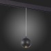 ST354.433.12 Магнитный трековый светильник подвесной Черный LED 1*12W 3000K 750Lm Ra>80 36° IP20 D10