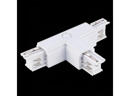 ST030.509.16R1 Т-оБразный токоподвод правый 1 для трехфазного шинопровода ST-Luce Белый