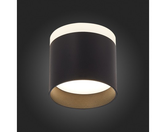ST102.442.09 Светильник потолочный Черный LED 1*9W 4000K 702Lm Ra>80 120° IP20 D79xH75 170-240V