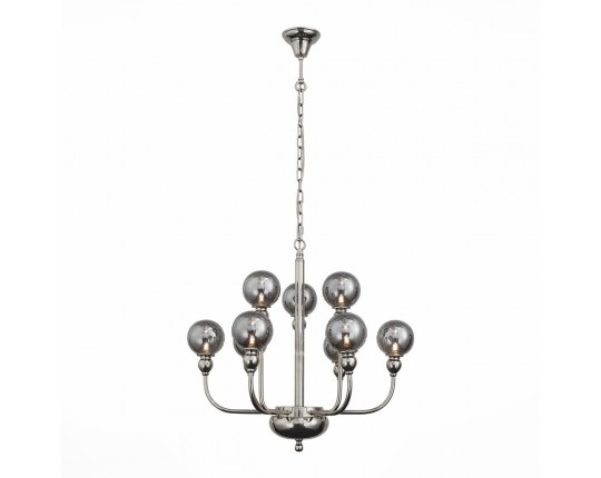 SL552.103.09 Люстра подвесная ST-Luce Никель/Дымчатый G9 9*5W