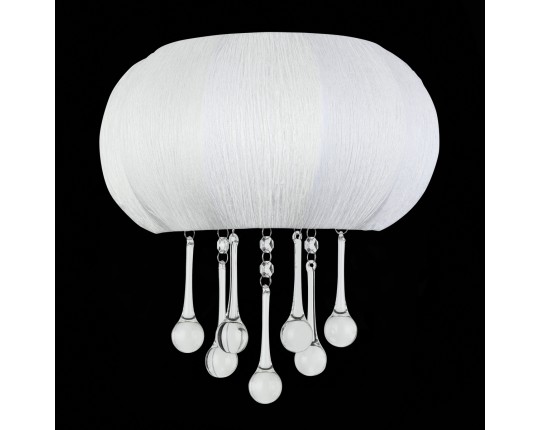 SL350.051.02 Бра ST-Luce Хром/Белый, Прозрачный E14 2*40W