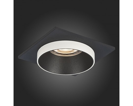 ST206.418.01 Св-к встр. Черный GU10 1*50W  L92xW92xH38 220V Без ламп