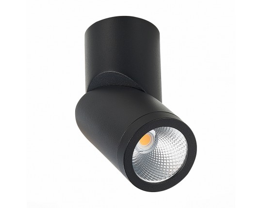 ST650.442.10 Светильник потолочный Черный LED 1*10W 4000K 800Lm Ra>90 38° IP44 D62xH151 165-265V