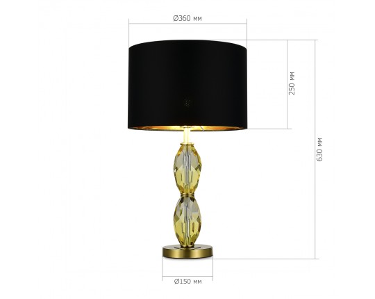 SL1759.304.01 Прикроватная лампа ST-Luce Латунь/Черный E27 1*40W
