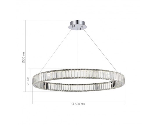 SL1622.163.01 Люстра подвесная ST-Luce Хром/Прозрачный LED 1*40W 4000K