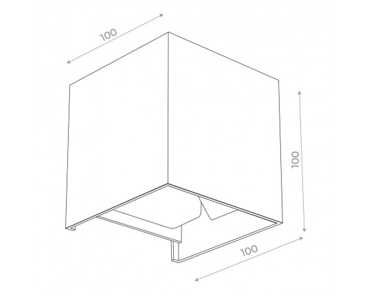 SL560.401.02 Светильник уличный настенный ST-Luce Черный/Черный LED 2*3W 4000K