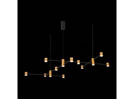 SL1596.423.22 Светильник подвесной ST-Luce Золотистый, Черный/Белый LED 22*3W 3000K