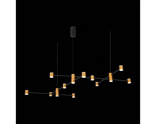 SL1596.423.22 Светильник подвесной ST-Luce Золотистый, Черный/Белый LED 22*3W 3000K