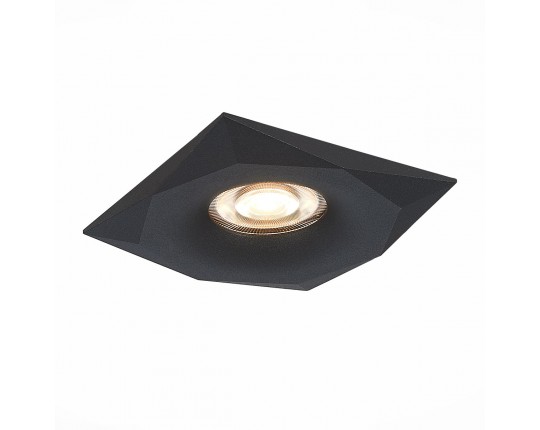 ST203.408.01 Св-к встр. Черный GU10 1*50W  L95xW95xH25 220V Без ламп