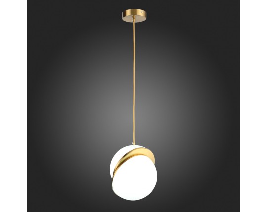 SL1164.303.01 Светильник подвесной ST-Luce Латунь/Белый E27 1*60W