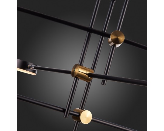 SL1604.432.06 Светильник потолочный ST-Luce Черный, Латунь/Черный LED 6*5W 3000K