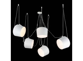 SLE120653-05 Светильник подвесной Белый/Белый E27 5*40W