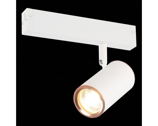 ST504.526.01 Св-к трек. Белый GU10 1*50W  IP20 L104xW54xH111 180-240V Без ламп