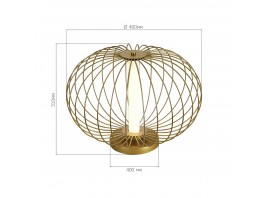 SL6124.204.01 Прикроватная лампа ST-Luce Золотистый/Золотистый LED 1*10W 3000K