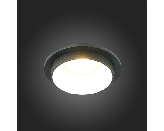 ST206.428.01 Св-к встр. Черный GU10 1*50W  IP20 D92xH38 220V Без ламп