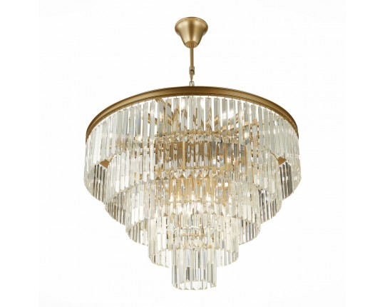 SL1624.203.15 Люстра подвесная ST-Luce шампань/прозрачный E14 15*40W