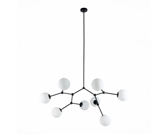 SL1506.403.08 Люстра подвесная ST-Luce Черный/Белый E14 8*40W