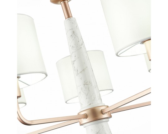 SL1163.203.05 Светильник подвесной ST-Luce Матовое золото/Белый E14 5*40W