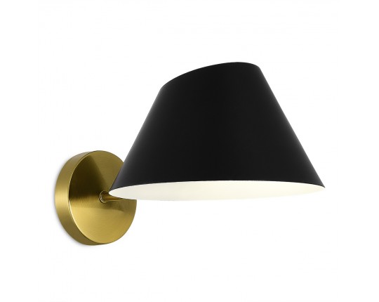 SLE1253-301-01 Светильник настенный Латунь/Черный,Белый E14 1*60W