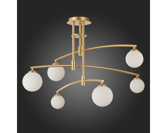 SL1208.302.06 Светильник потолочный ST-Luce Золотистый/Белый G9 6*5W