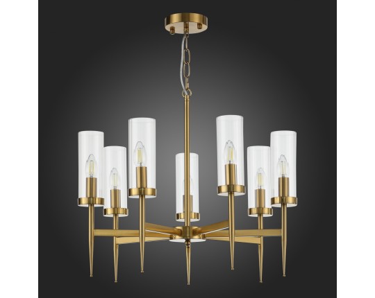 SL1159.303.07 Люстра подвесная ST-Luce Латунь/Латунь, Прозрачный E14 7*60W